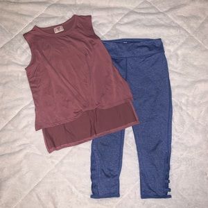 Zella girl leggings w/ h.i.p top -outfit